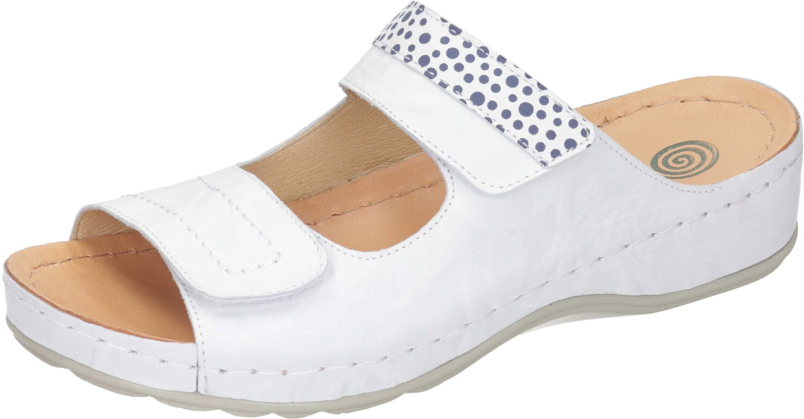 Dr. Brinkmann Mules, white, 8.5 UK