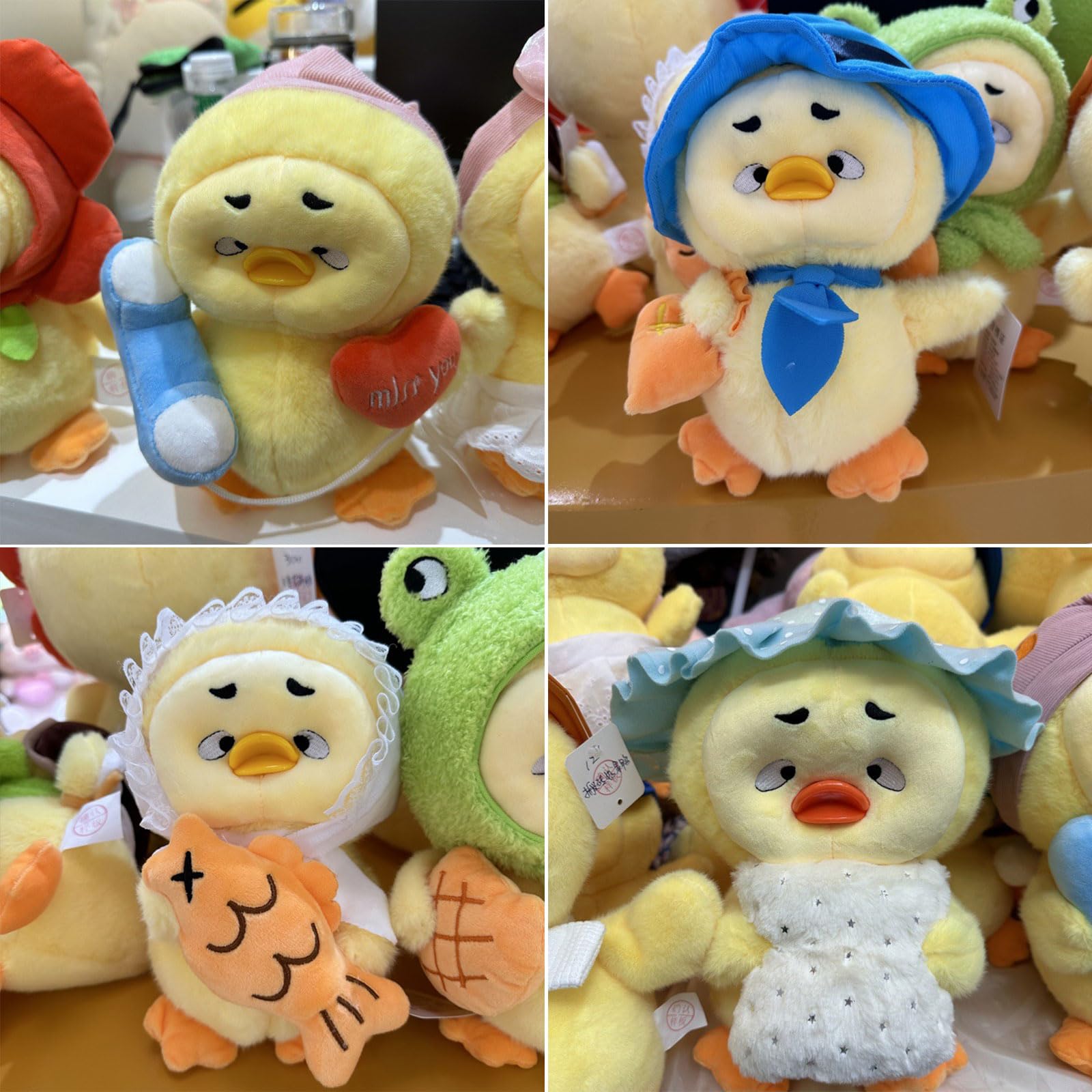 Amazon.co.jp: DAMIETU 柔らかいぬいぐるみアヒル人形おもちゃ