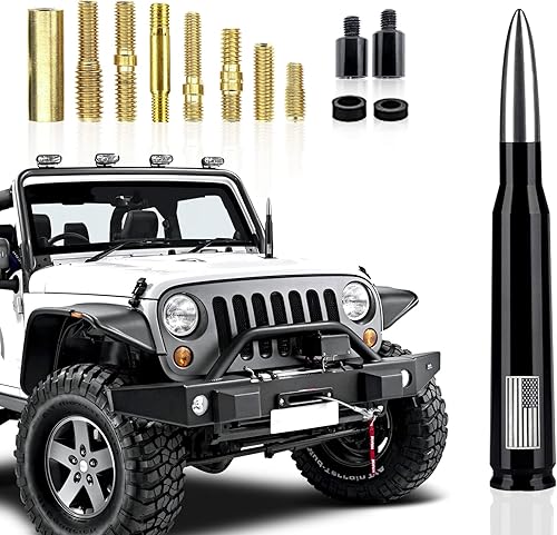 Paquete de 1 antena tipo bala de automóvil para GM Chevy Silverado 1500 2500 3500 HD Avalanche GMC Sierra 1500 2500 3500 Denali accesorios de