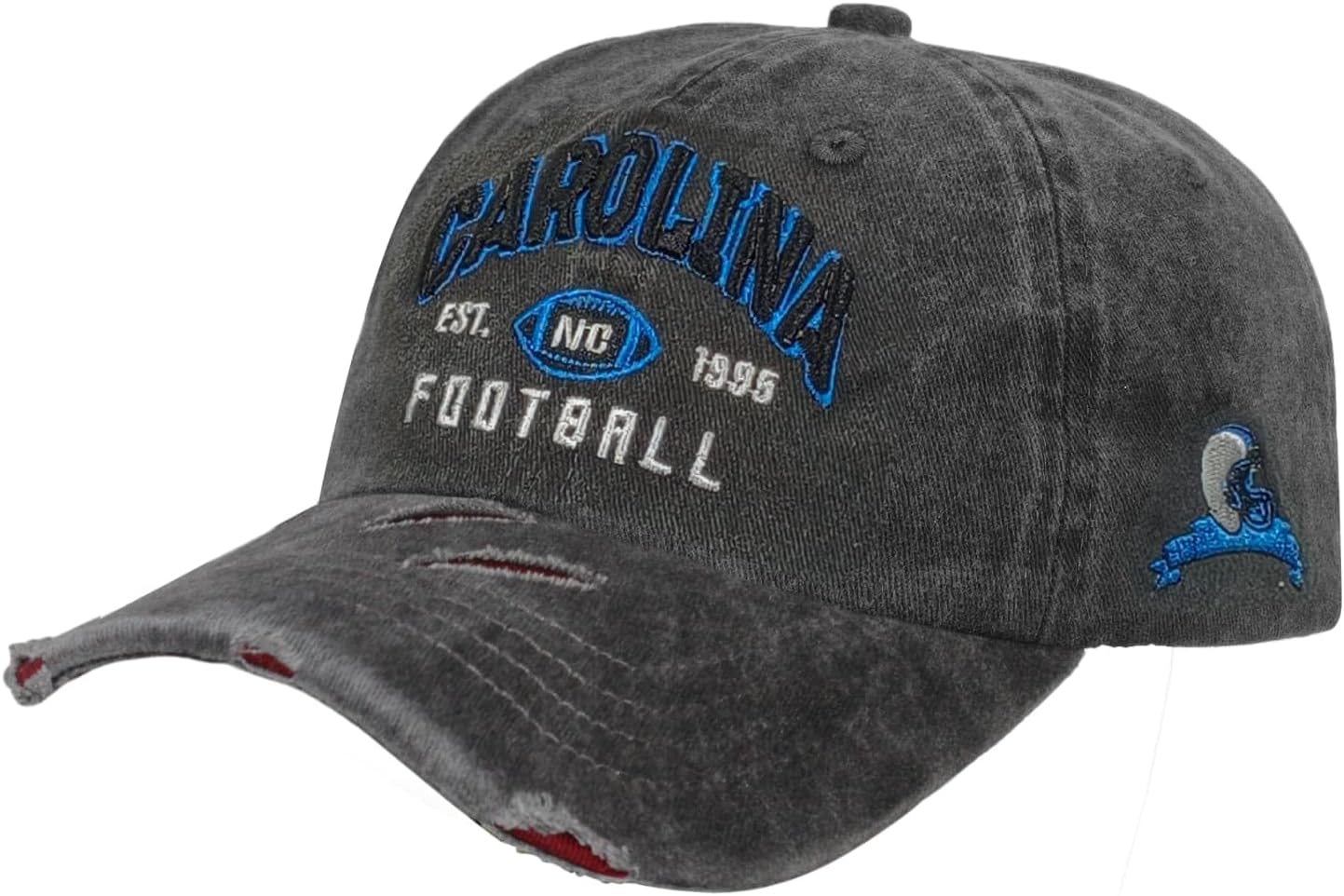 Football Hat Baseball Cap Embroidered City Vintage Fans Cap Hat for Men Women Cotton Cap Adjustable Buckle Strap