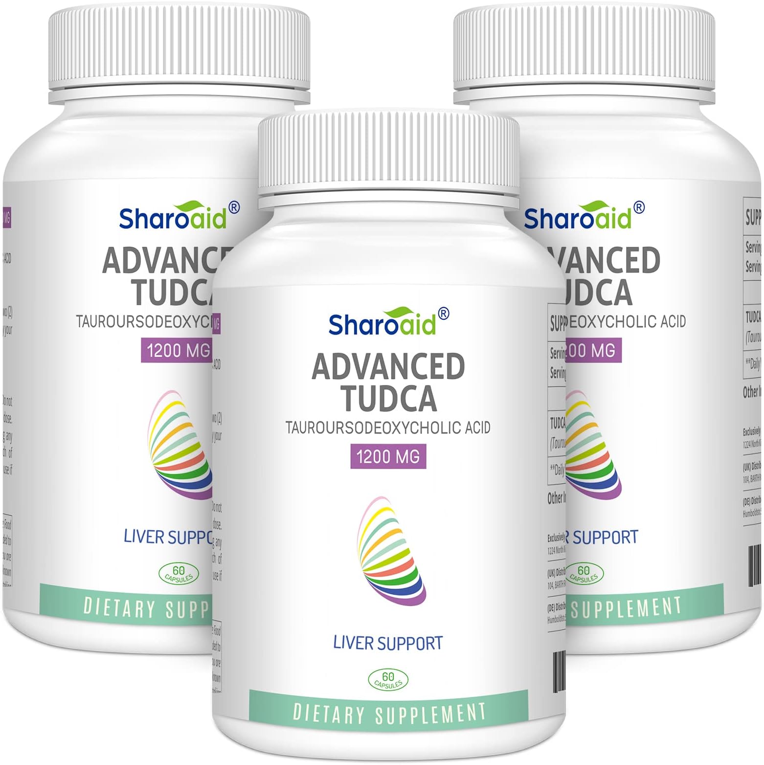 TUDCA Liver Support Supplements 1200 mg-Third Party Tested-High Strength Formula-Bile Salts for Liver Detox Cleanse-180 Vegan Capsules for Liver,Kidney,Gallbladder Health