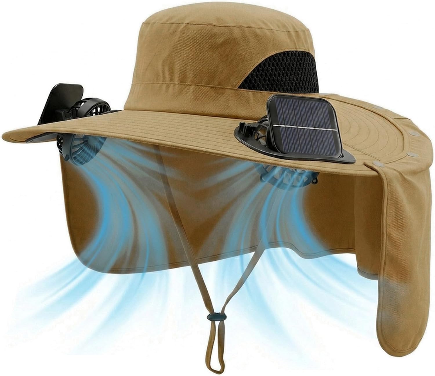 Solar Power Fan Hat for Men Women Outdoor Must Have Wearable Fans