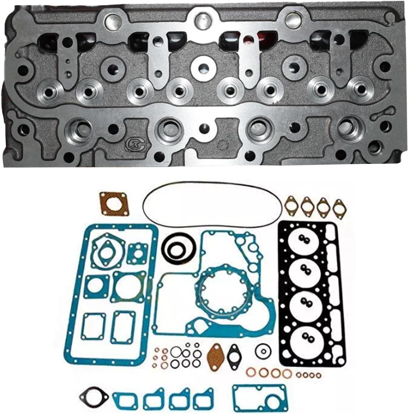 Cylinder Head Compatible for Kubota V1100 Engine (Bare Cylinder Head)