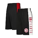 Ultra Game NBA Official Mens Super Soft Active Workout Basketball Training Shorts - Unisex, Atlanta Hawks, Black, Medium