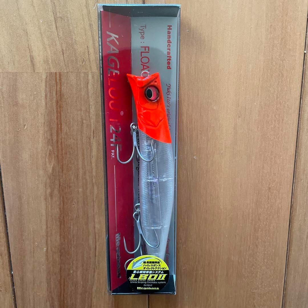 【新品】Megabass カゲロウ124F、MD125F【レッドヘッド】セット 新品】Megabass カゲロウ124F、MD125F【レッドヘッド】セット