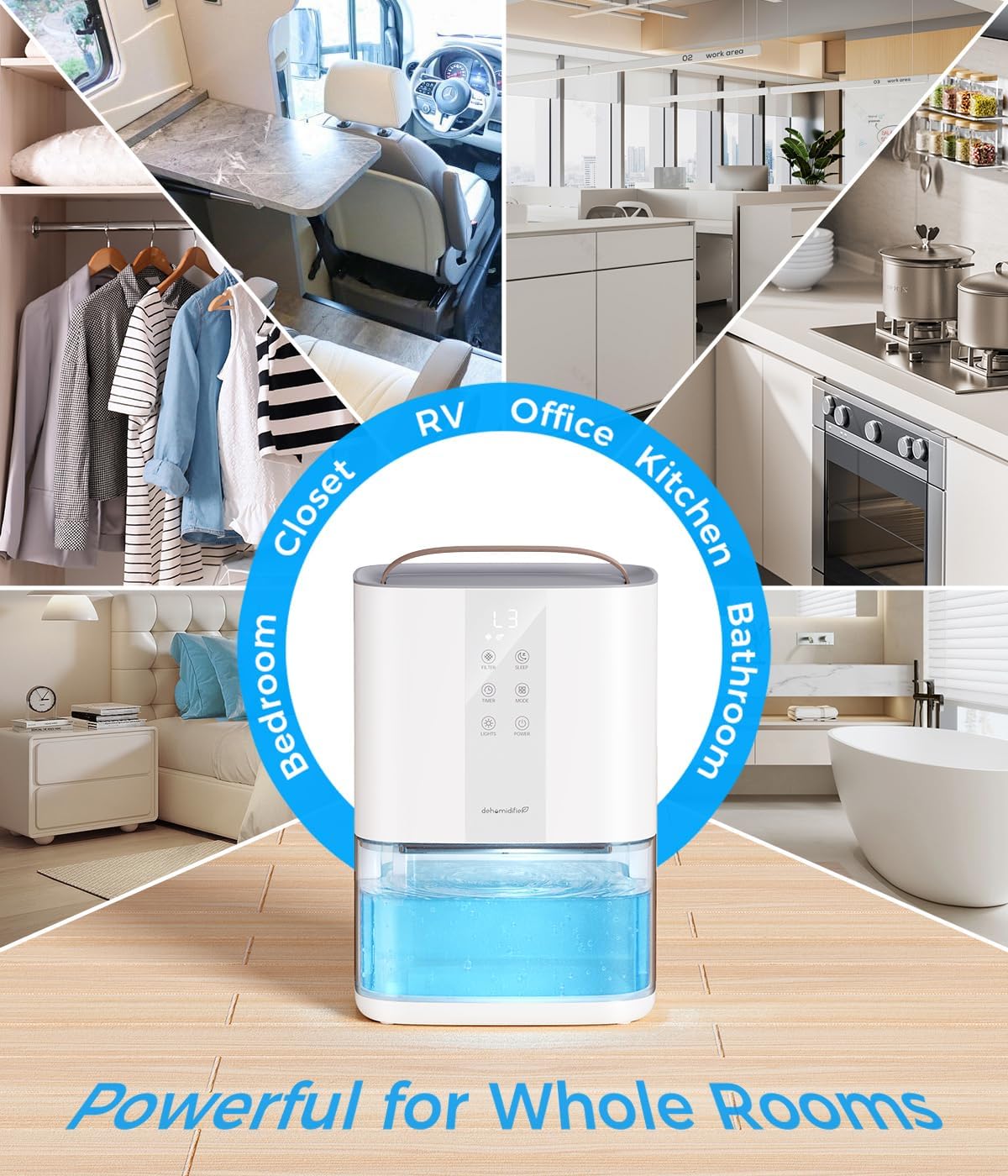 Large Dehumidifiers for Home, 96oz Dehumidifier for Bathroom with Auto Shut-off Auto Defrost, Whisper Quiet Dehumidifier for Bedroom Office RV Closet Wardrobe Basement (1000 Sq.ft)