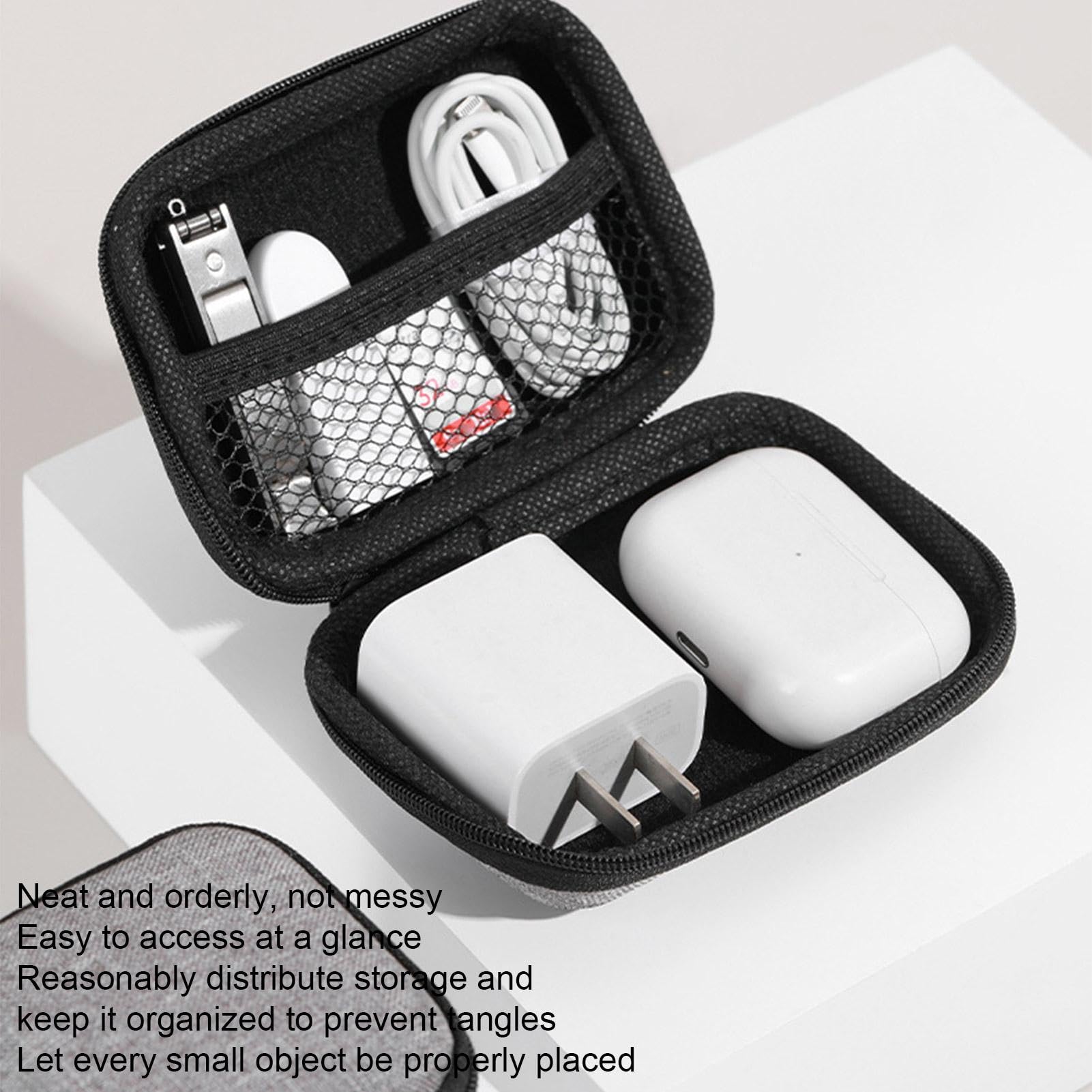 Mini Boîtier De Rangement EVA Pour Accessoires électroniques - Sac Organisateur Anti-chocs Et Imperméable - 6