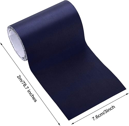 Vista 13 de Parches de reparación de nailon de 3 x 79 pulgadas, parches autoadhesivos de nailon, parches para chaqueta, reparación impermeable, parches tenaces