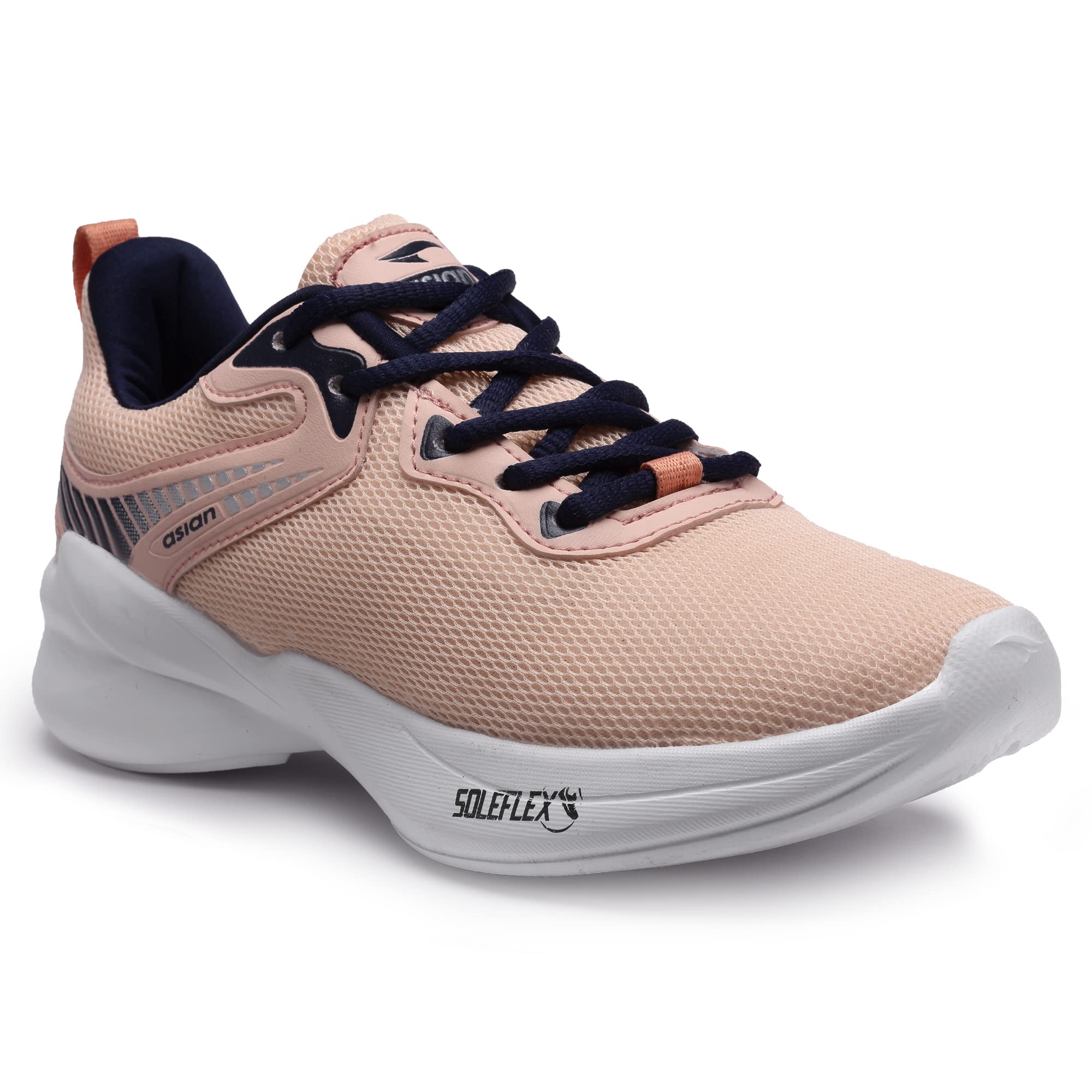 ASIAN Womens Firefly-07 Casual Sneaker,Walking,Gym Shoes Lightweight with Memory Foam Lace-Up Shoes for Womens & Girls Peach (B0BHHQLCWX) Amazon Price History, Amazon Price Tracker