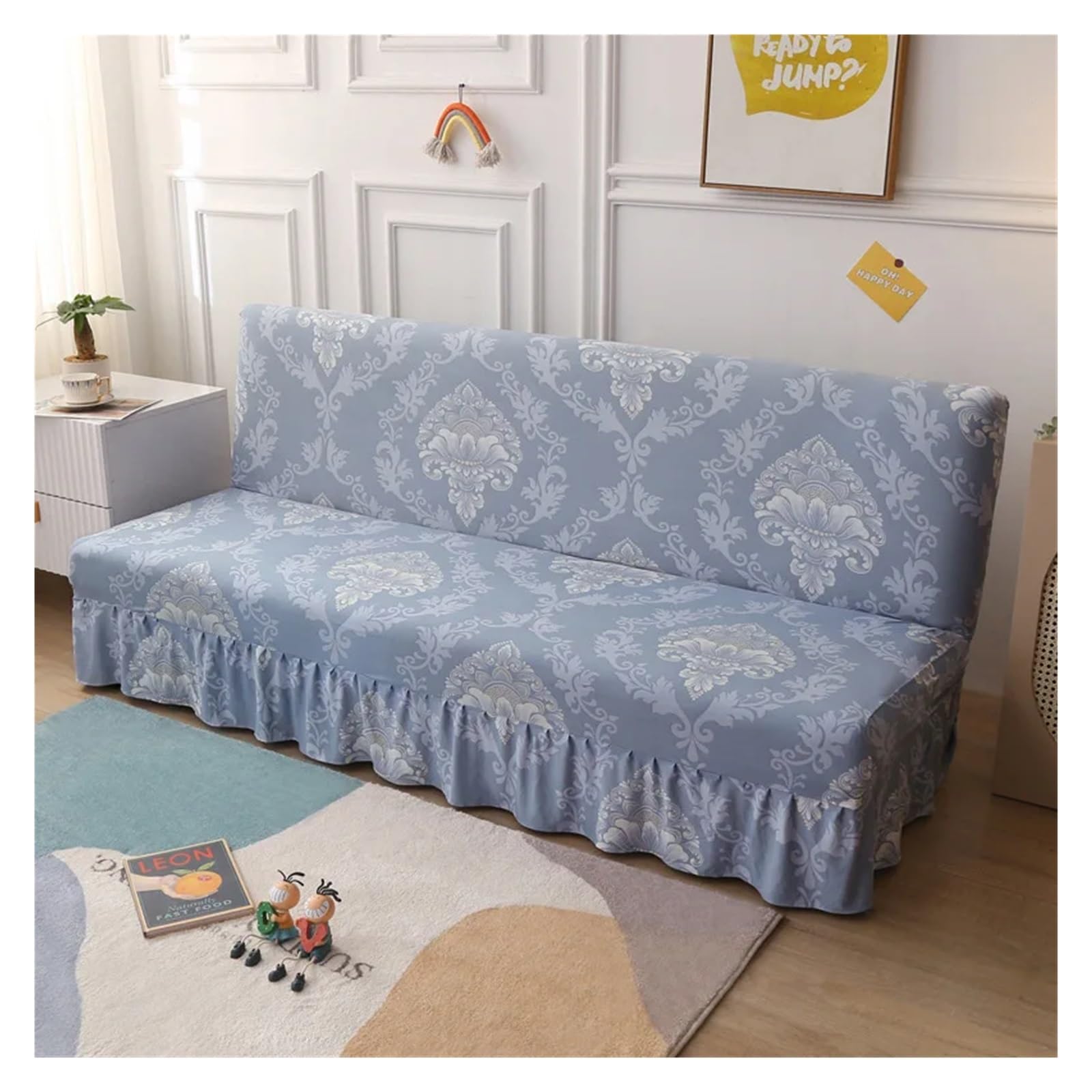 Housse de canapé en soie de lait réglable et douce pour clic-clac Color10