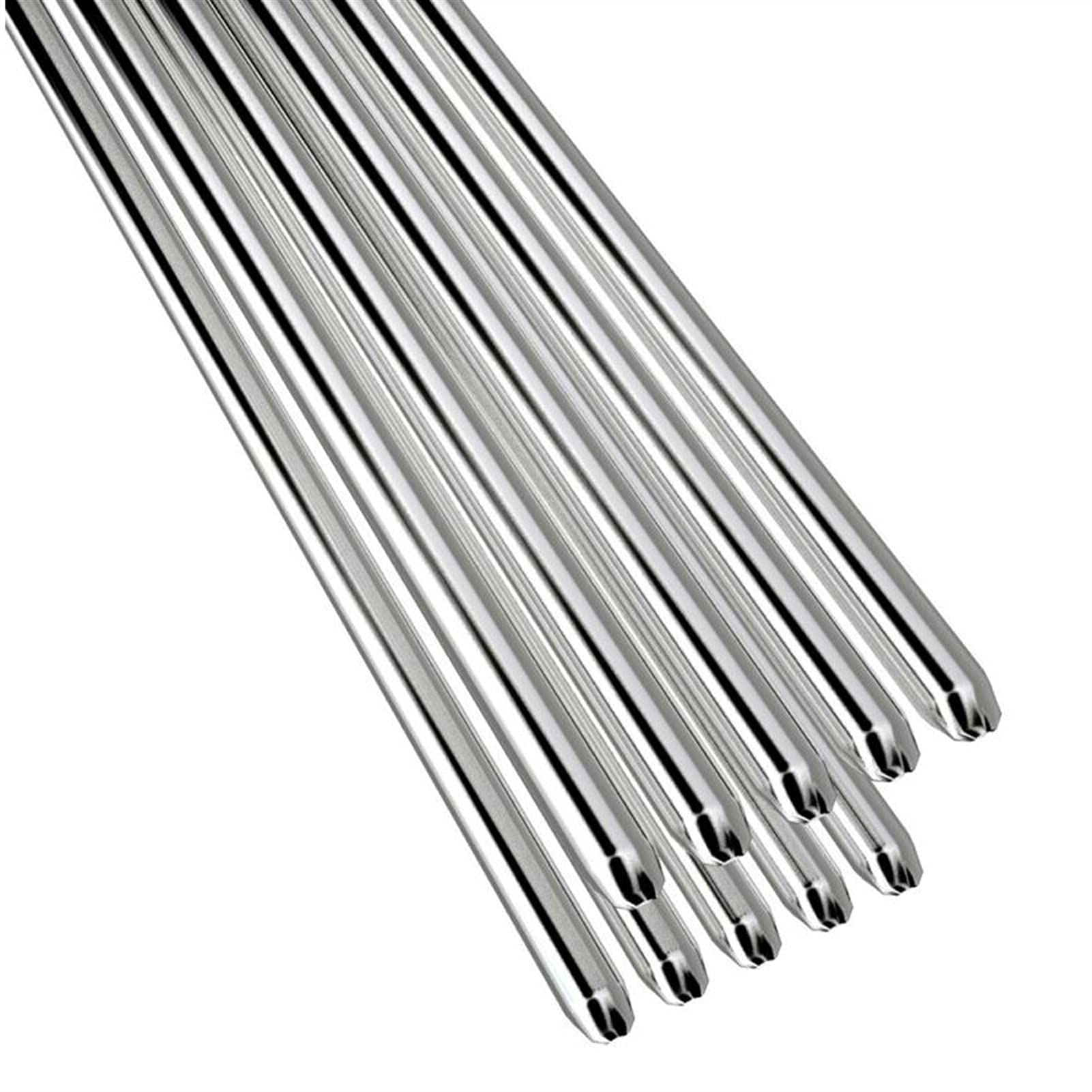 Varillas de soldadura de acero dulce 20 varillas de soldadura de aluminio de baja temperatura, fáciles de fundir, con núcleo de alambre de 1,6 mm, sin necesidad de polvo de soldadura.