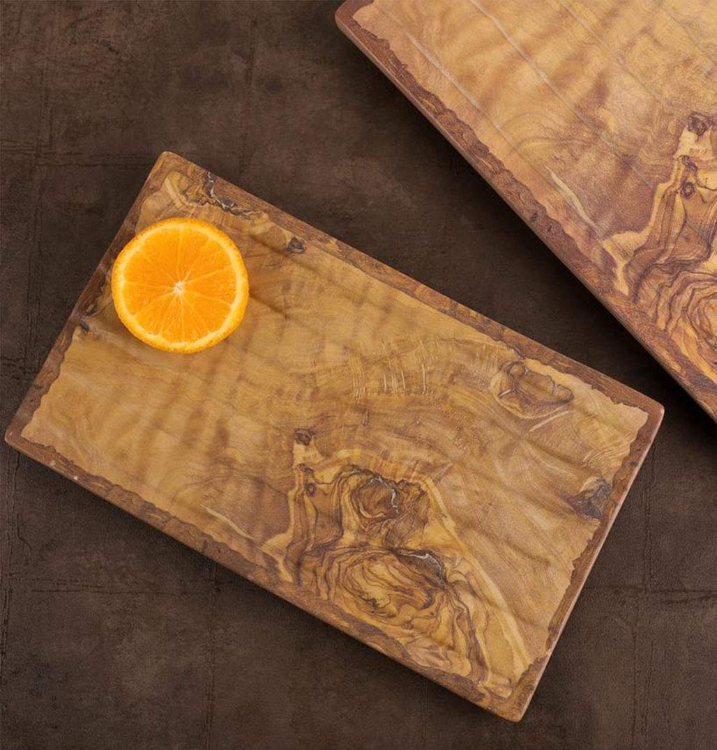 Platform Woodgrain Unbreakable Platter - Set of 2