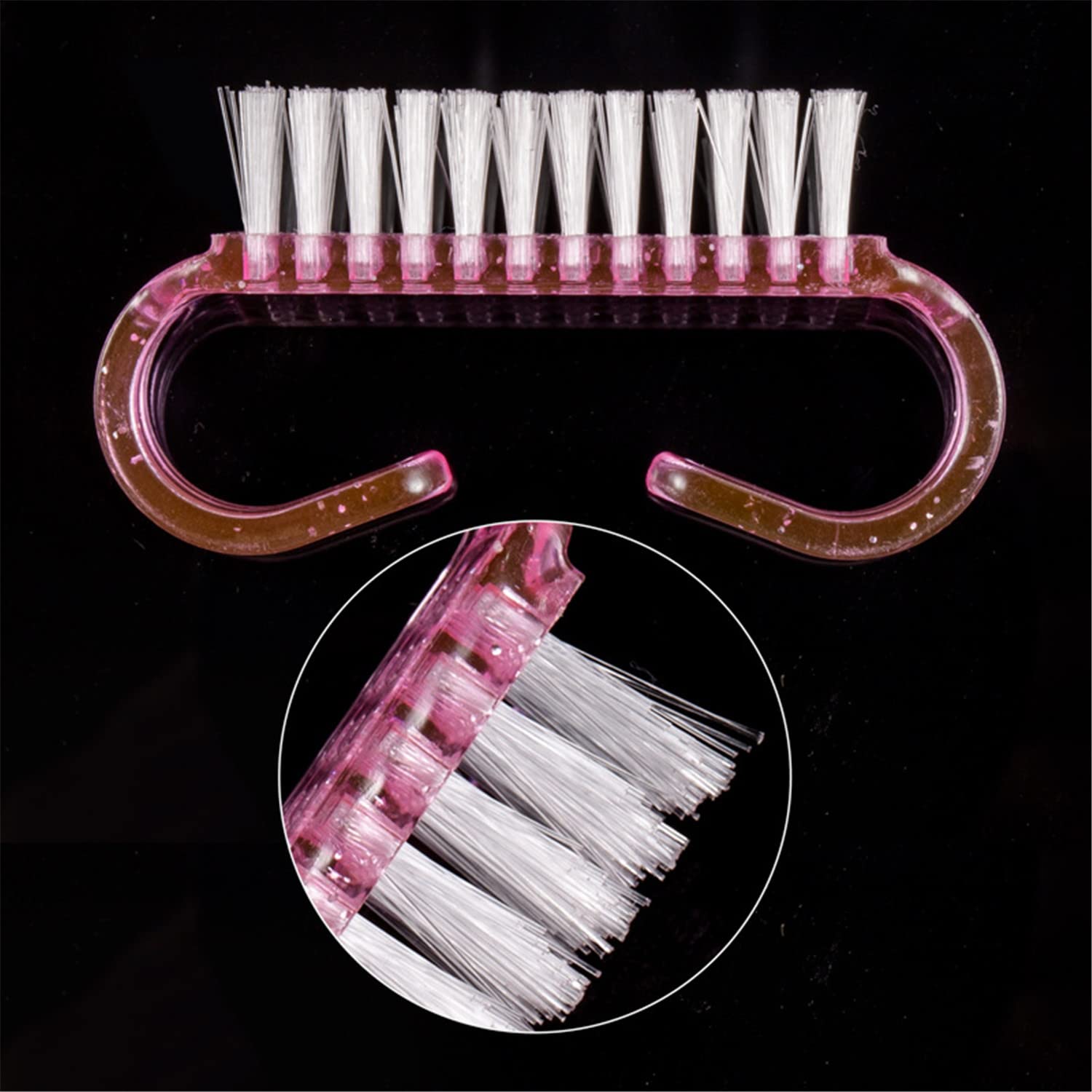 4 Pièces Brosse Ongles à Manche Brosse de Nettoyage pour Récurer Les Ongle Brosses à Ongles, Brosse de nettoyage des ongles en plastiqu