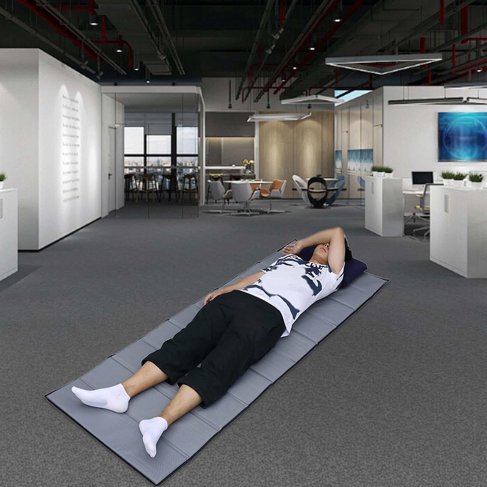 Tapis de Camping/Tapis de Sol Pliable et Multifonctionnel 195 Cm X 70 Cm, Résistant à L'humidité, Idéal pour La Plage, Le Jardin Ou La Cour, Gris 1,5 cm d'épaisseur