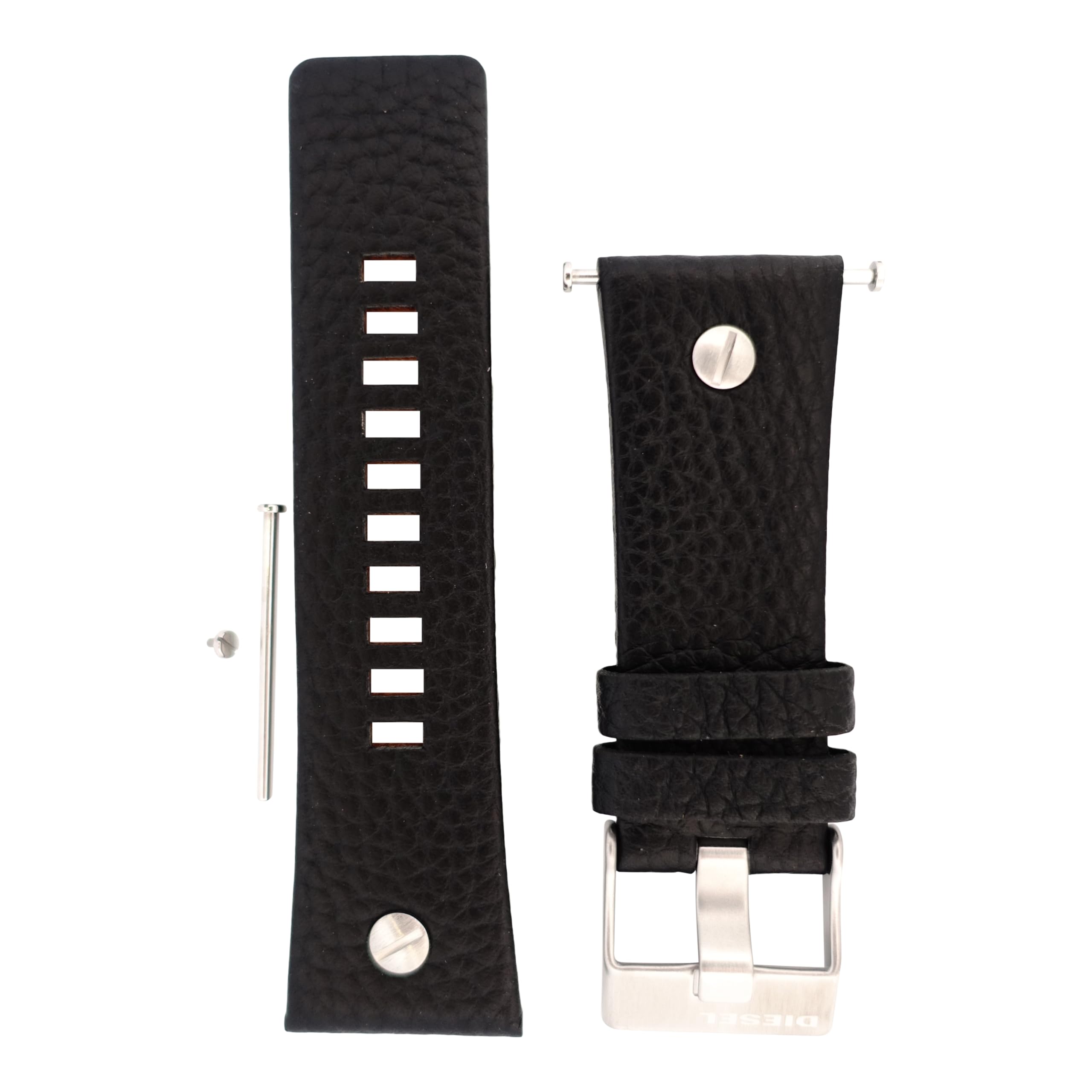 Diesel Montres pour Hommes 28mm, Cuir Noir, Bande de Rechange Originale pour DZ7125