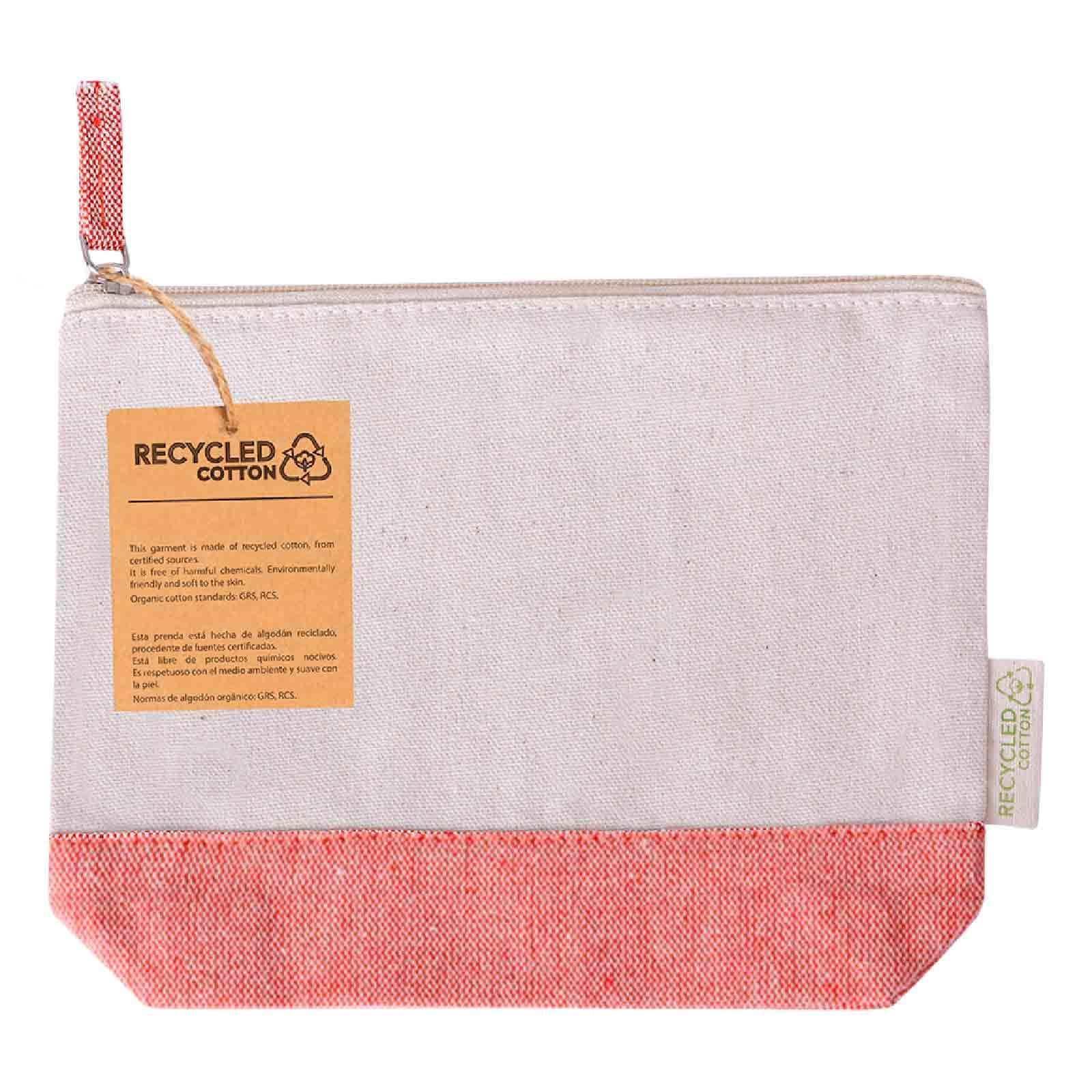 ADRI - Estuche Neceser Bicolor para Detalles, Bolsa con Cremallera de algodón Reciclado para Pintar o Personalizar. 23 x 18 x 8 cm. Bolsas Neceser de Viaje (Variado, 30)