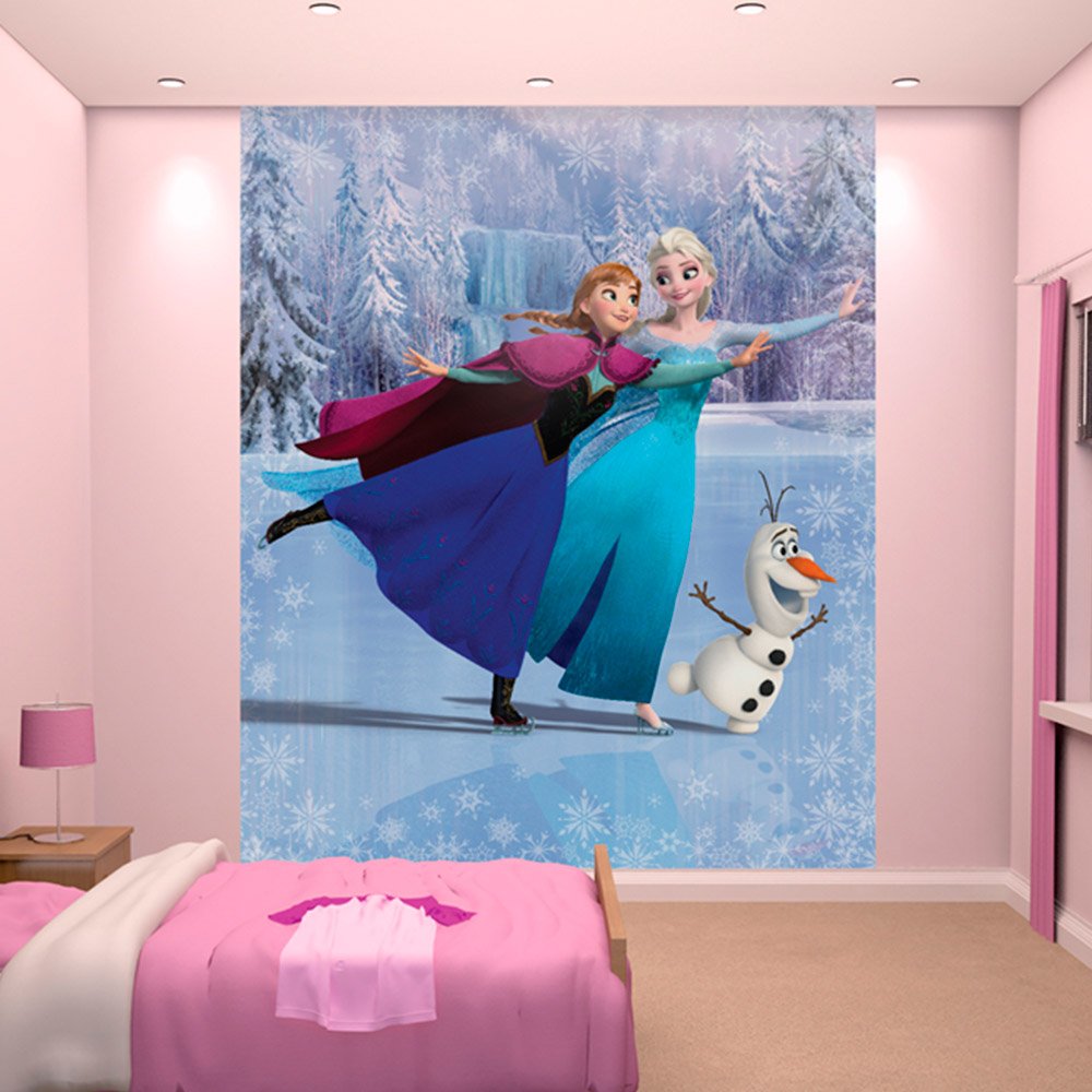 Walltastic 8 x 6.5 ft Disney Frozen Wallpaper Mural