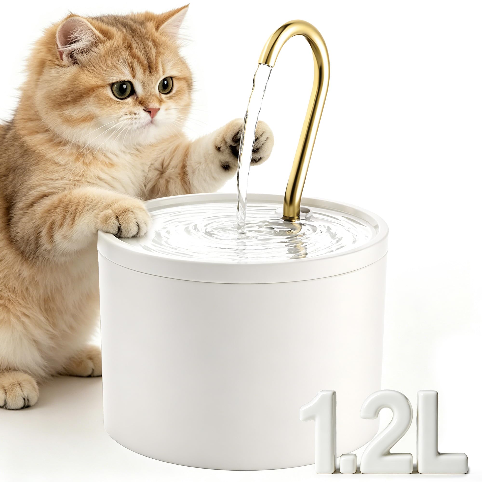 Photo 1 of Tomxcute Ceramic Cat Water Fountain