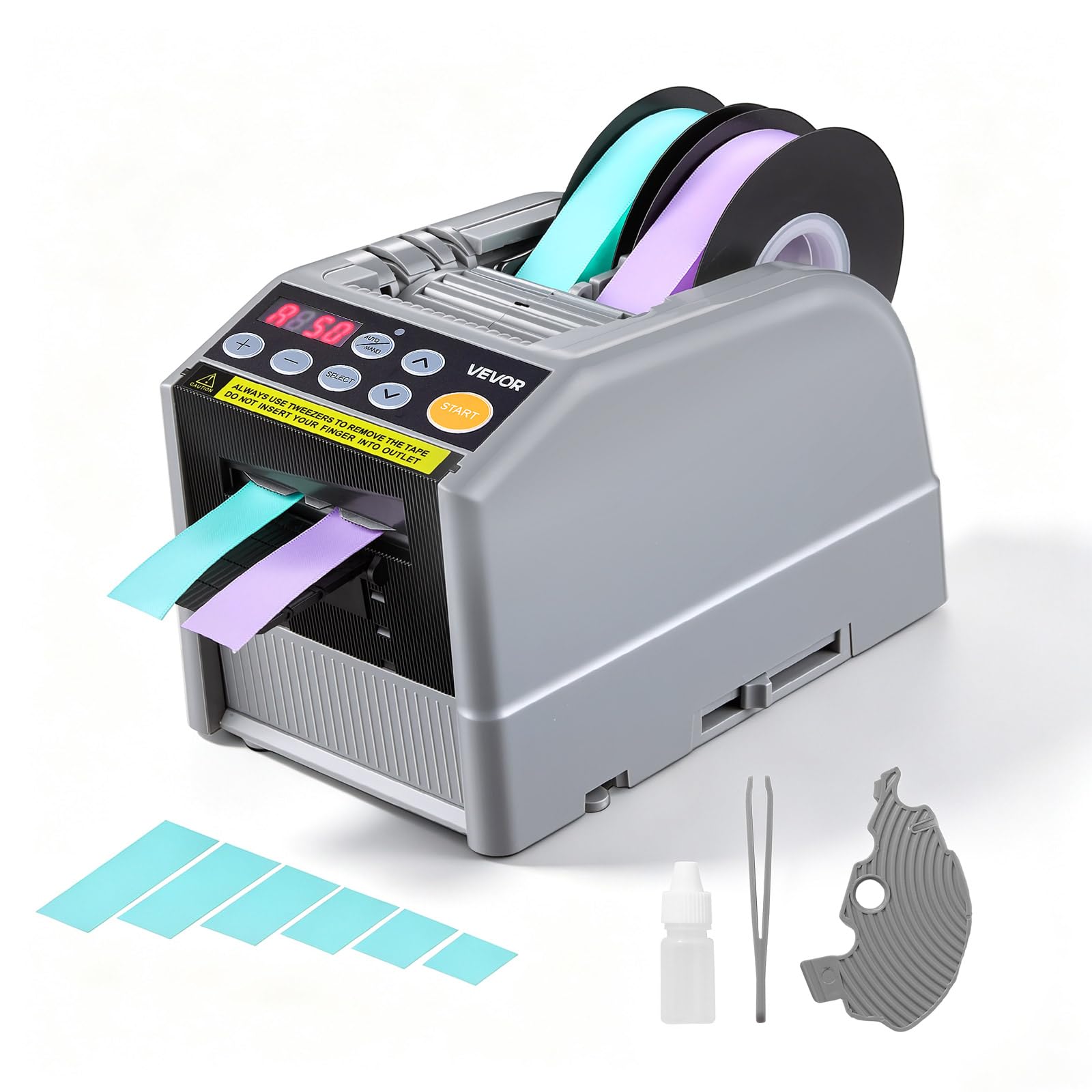 VEVOR Electric Tape Dispenser, Automatic Ribbon Cutting Machine 6-60mm