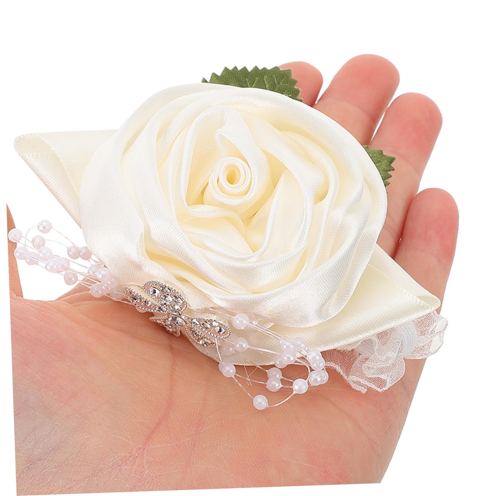 Healeved Braccialetti per Corsage da Polso Damigella d'Onore Braccialetti per Corsage da Polso E Boutonniere Braccialetti per Corsage da Polso Bouquet da Sposa Braccialetti per
