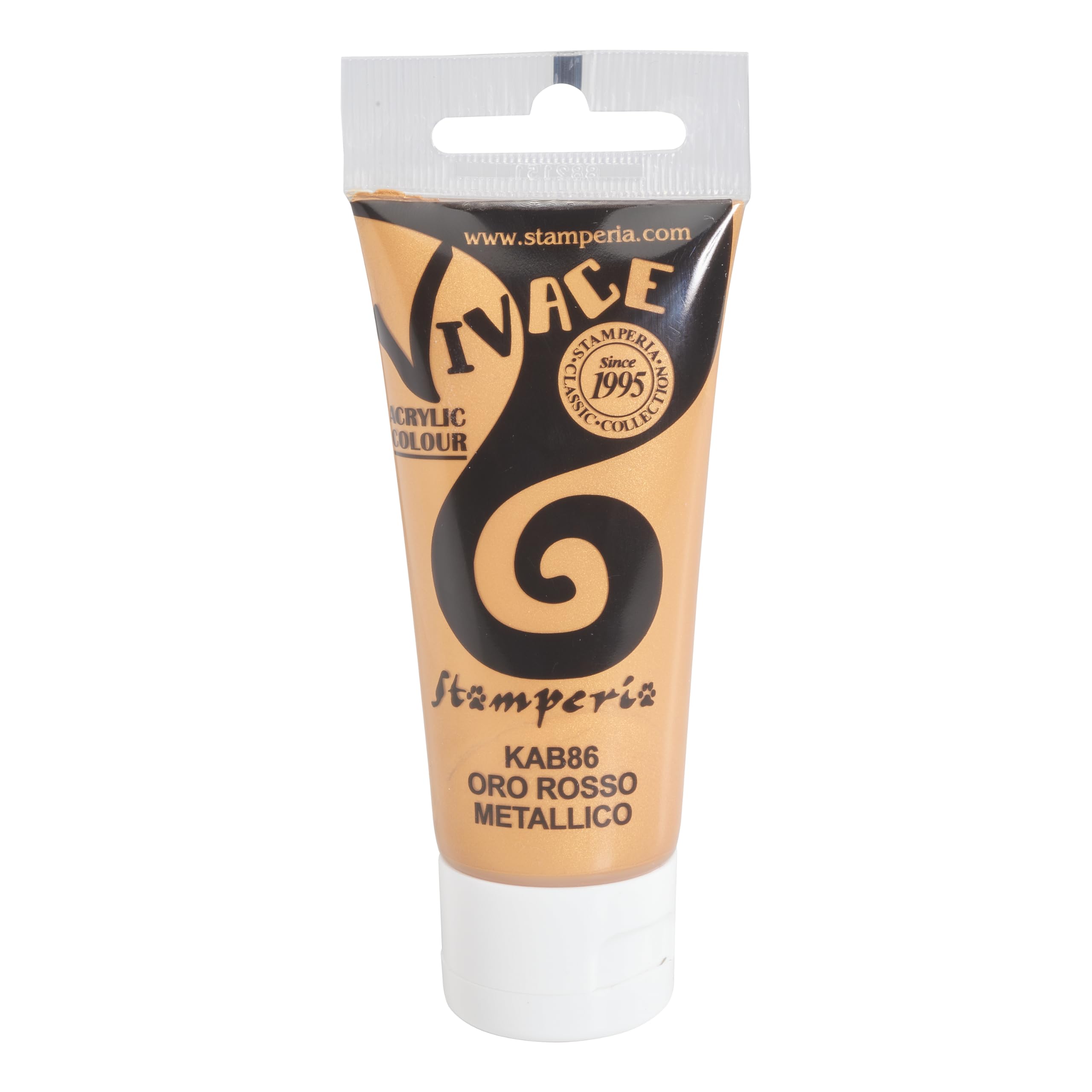 Stamperia Vivace 60 Ml Colore Oro Rosso Metallico Per Craft E Decorazioni