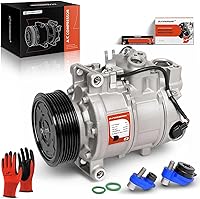 A-Premium AC Compressor w/ Clutch for Audi A4 2004-2015, A5, Q5, Q7, Porsche Macan - 6SEU14C PAG46 Pre-Oiled R134a