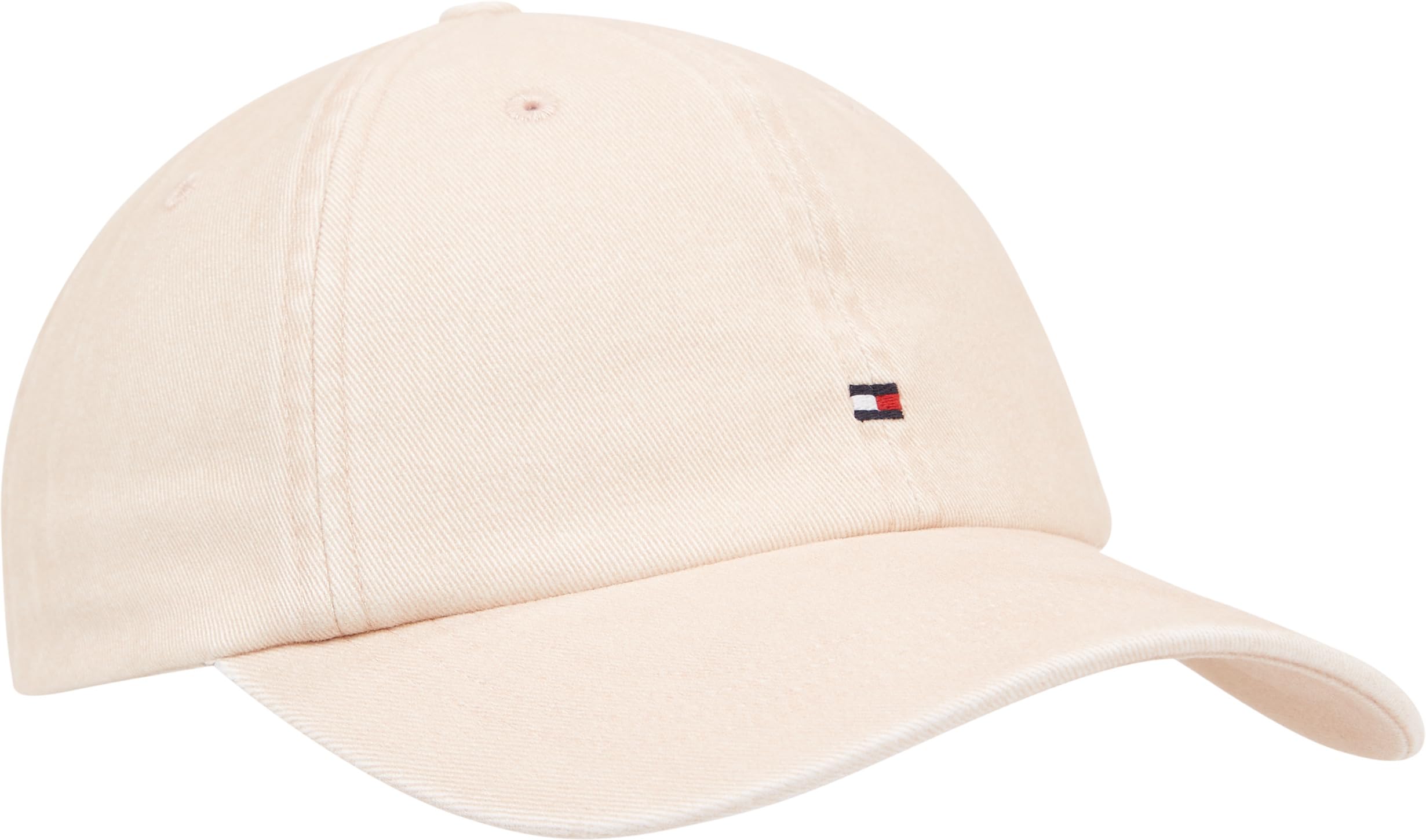 Tommy Hilfiger Men's Cotton 85 Logo Adjustable Baseball Cap, Pink Bloom, One Size