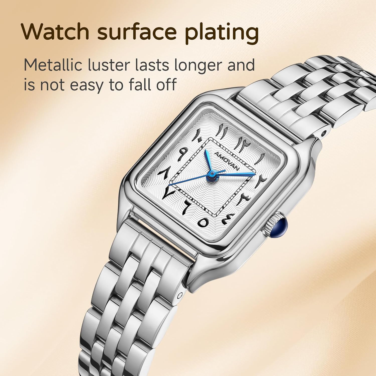 Vintage Gold Watches for Women Small Wrist - Arabic Numeral Dial, Rectangular Quartz Watch, Dainty Ladies Wrist Watch for Mother's Day Valentine's Day Anniversary Birthday