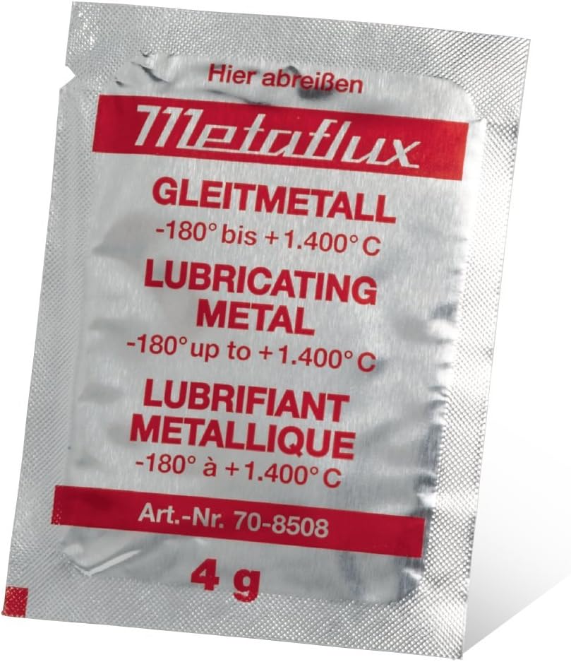 Titanium Metal Lubricant Spray & Corrosion Inhibitor| Industrial Heavy Duty Metal Lubricant Based On Titanium| Non-Flaking, Nickel, Copper and Aluminum-Free by Metaflux (0.14 Oz Pouch)