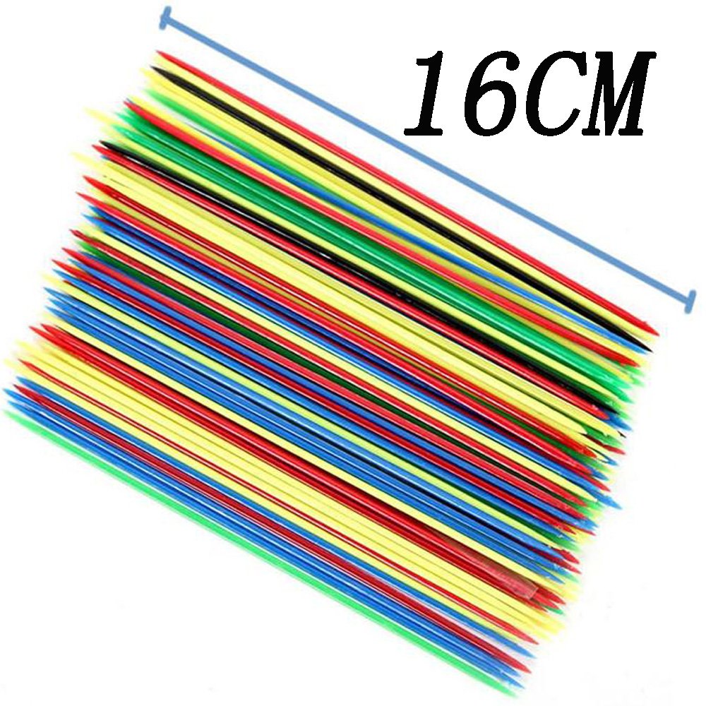 Coloridos palos de recogida, juguetes para divertirse en familia, juegos de padres e hijos de 6.3 pulgadas de largo, juegos nostálgicos 2