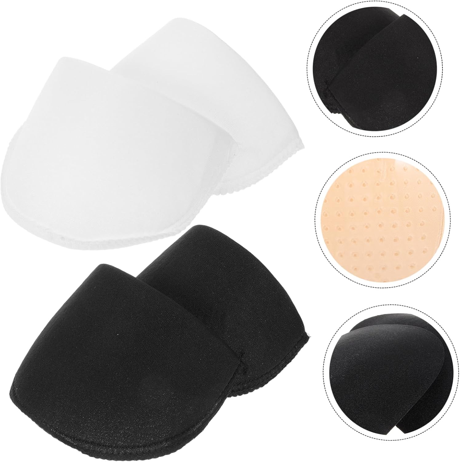 20Pair Portable Shoulder Pads Breathable Sponge Shoulder Cushions for Suits Comfortable Non Skid Design for Sewing for Professional Everyday Use