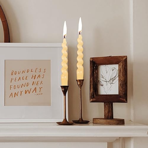 Miniatura 4 de Paquete de 2 velas de cera en espiral de alto rendimiento, de larga duración, sin humo y sin goteo, ideales para relajación, ambiente y ocasiones