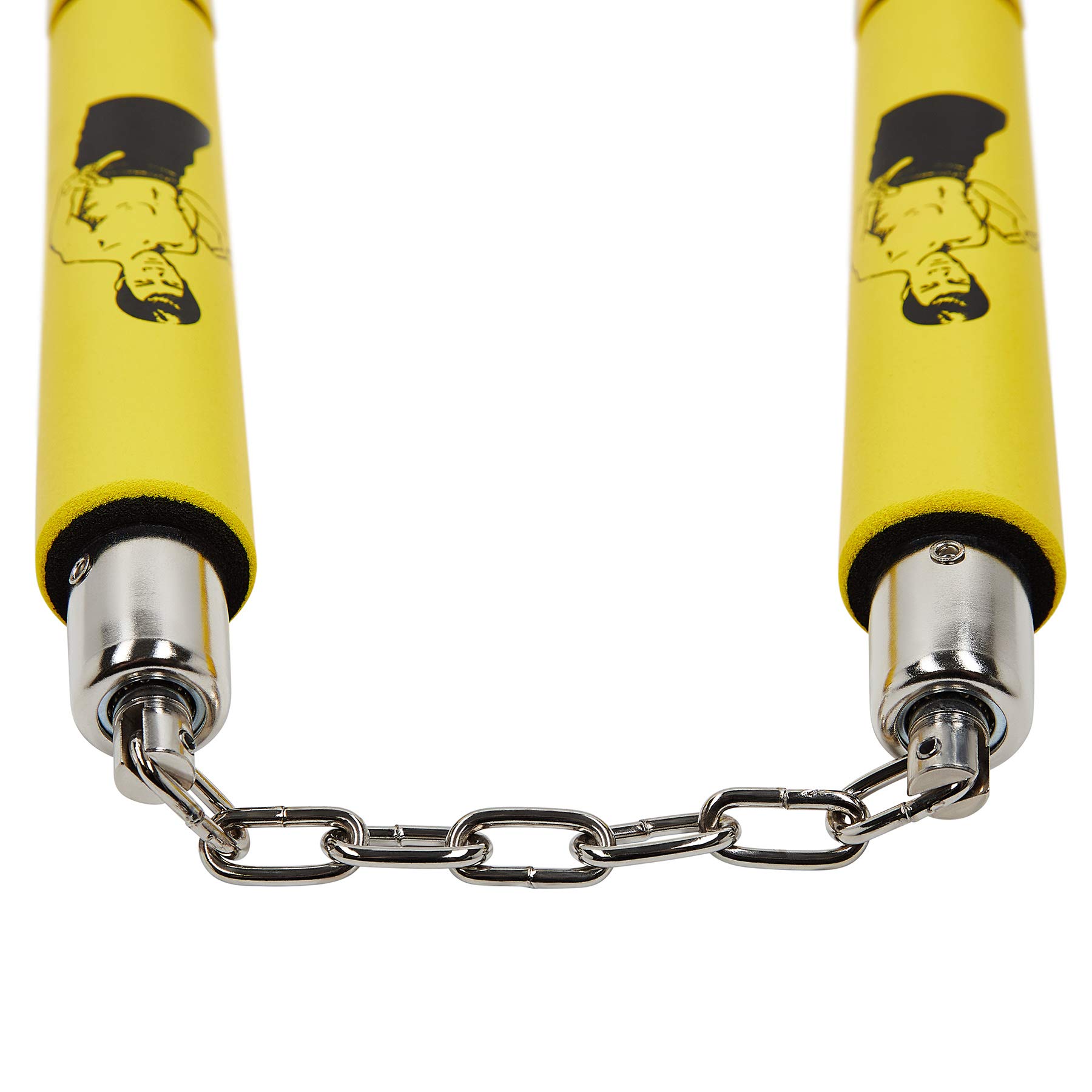 Playwell Schiuma Gomma Allenamento Sicurezza Nunchaku Giallo
