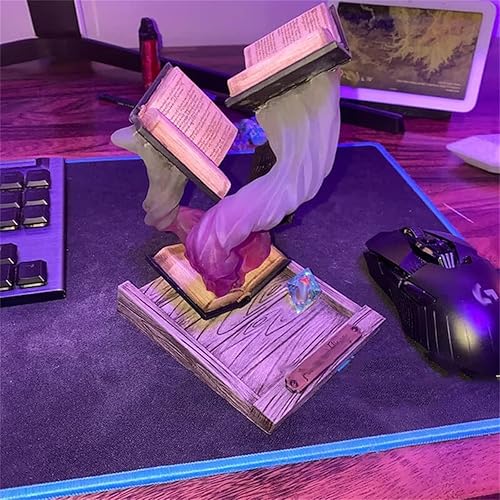 Miniatura 6 de Thyggzjbs Torre de dados de libro mágico, Tomes of Magics - Torre de dados mágicos, torre de dados de libro grande, adornos de torre de dados