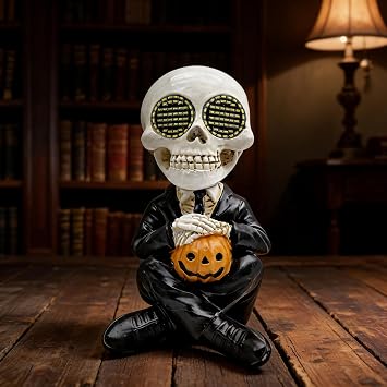 Skeletons Halloween Decorations Halloween Statue Skull Figurine