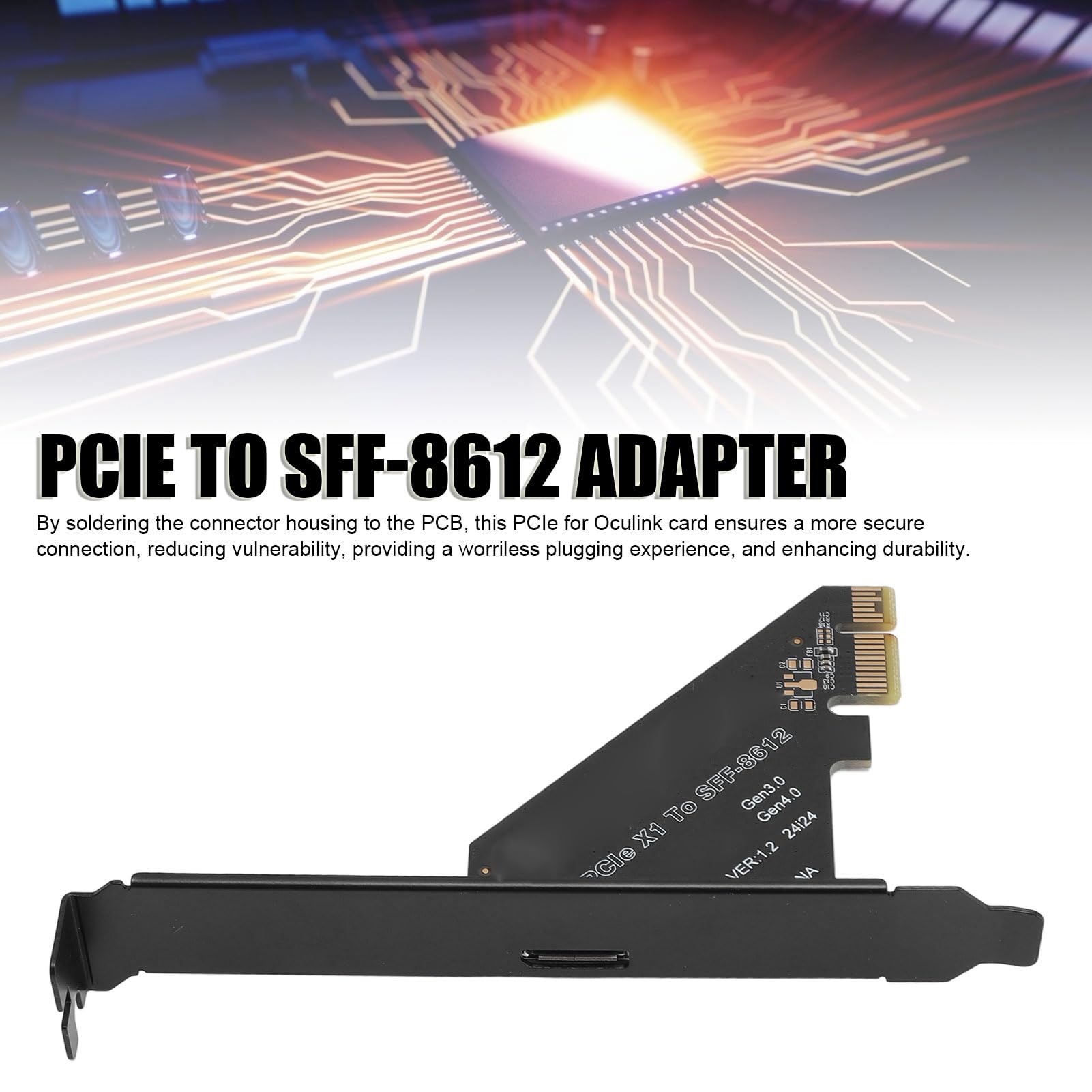 PCIe to SFF 8612 Adapter, External Graphics Card for NVMe SSD GPU EGPU with PCIe 4.0, 16 GT s per Channel, Bootable for 11, Linux Kernel 5.11 or Later