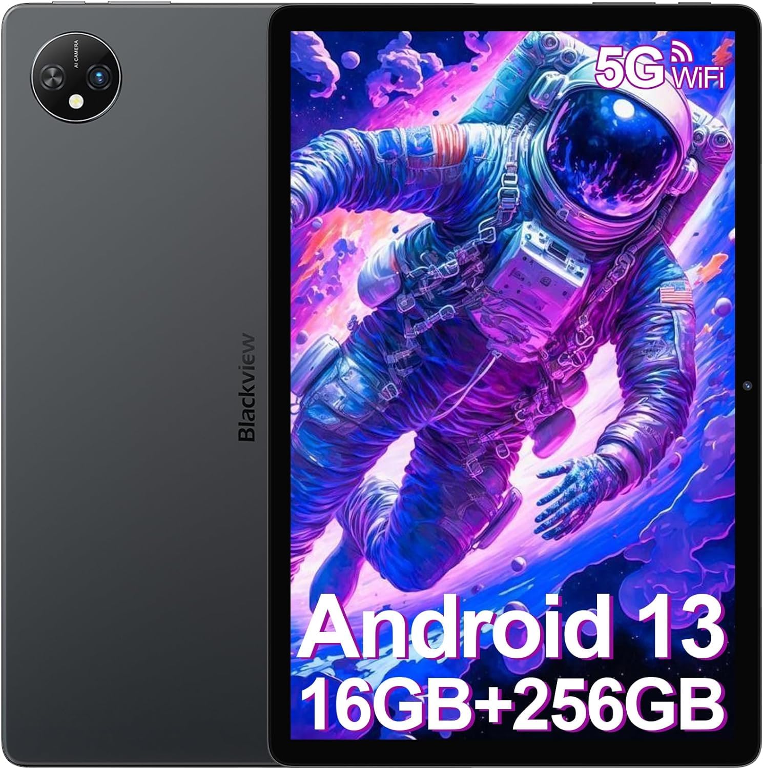 Blackview Tablet 10,1 Pulgadas 2024 Tab10 WiFi, 16GB (8+8)+256GB