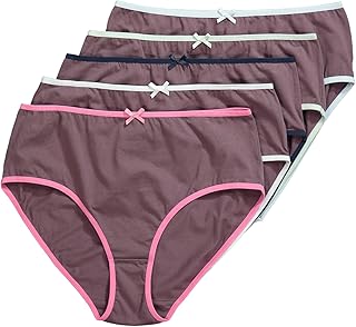 Slips Midi, Pack de 5, Bordes de Color Tierra 54+ 827454345-54+