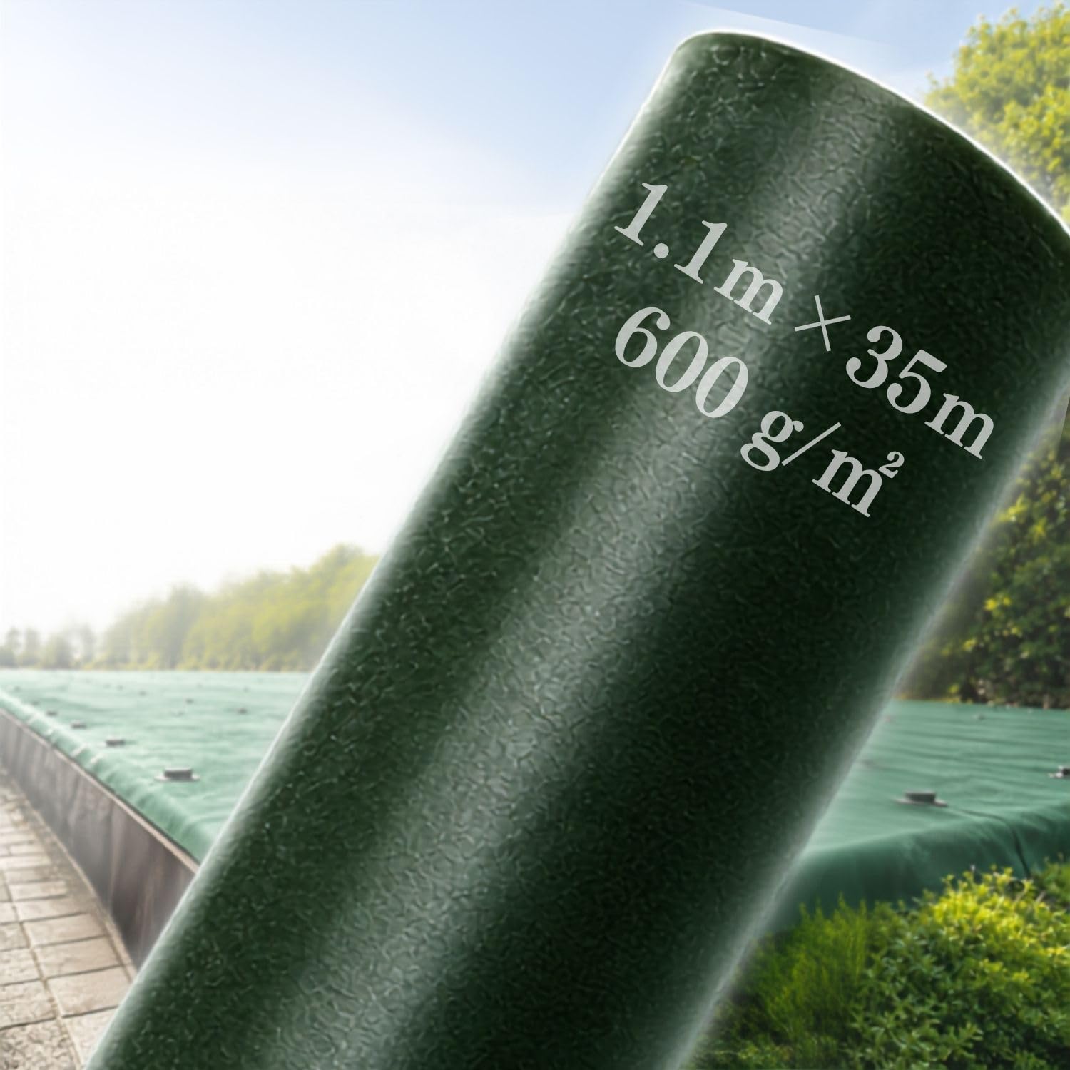 Amazon | 防草シート 600g/m2 耐年数20年 厚さ約3mm PET素材 不織布