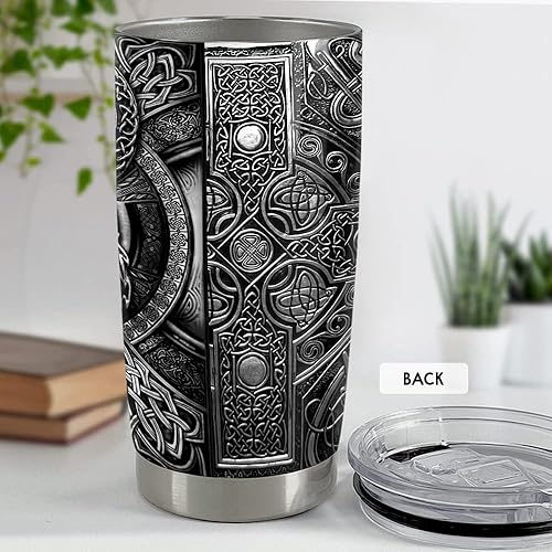 Vista 59 de SANDJEST Vaso de 20 onzas con diseño de águila con la bandera estadounidense, regalos para hombres y mujeres, vasos aislados de acero inoxidable