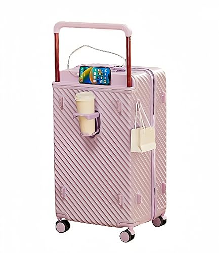 EDUFUNBO Carry On Luggage 20In Wide Handle with 360 Spinner
