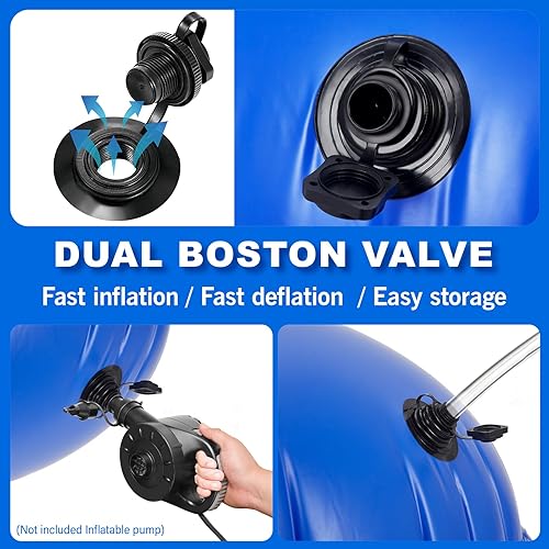 Miniatura 3 de Almohadas de piscina de invierno para piscinas sobre el suelo, almohada de aire de invierno de 4 x 4 pies para cerrar la piscina sobre el suelo,