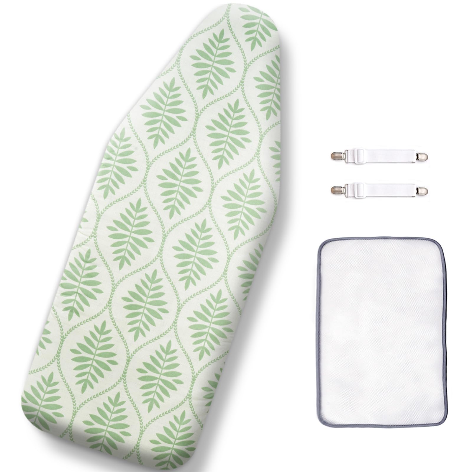 SheeChung 12.5"x32" Small Ironing Board Cover and Pad,Mini Iron Board Cover