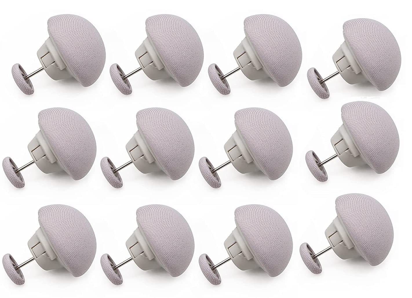 YOMITH Cover Holding Clip, Duvet Non-Slip Comforter Clips, One Key to Unlock Duvet Clips Fasteners Pin Fasteners for Quilt Blanket Cushions Curtains (Grey Pack of 12)-image-42