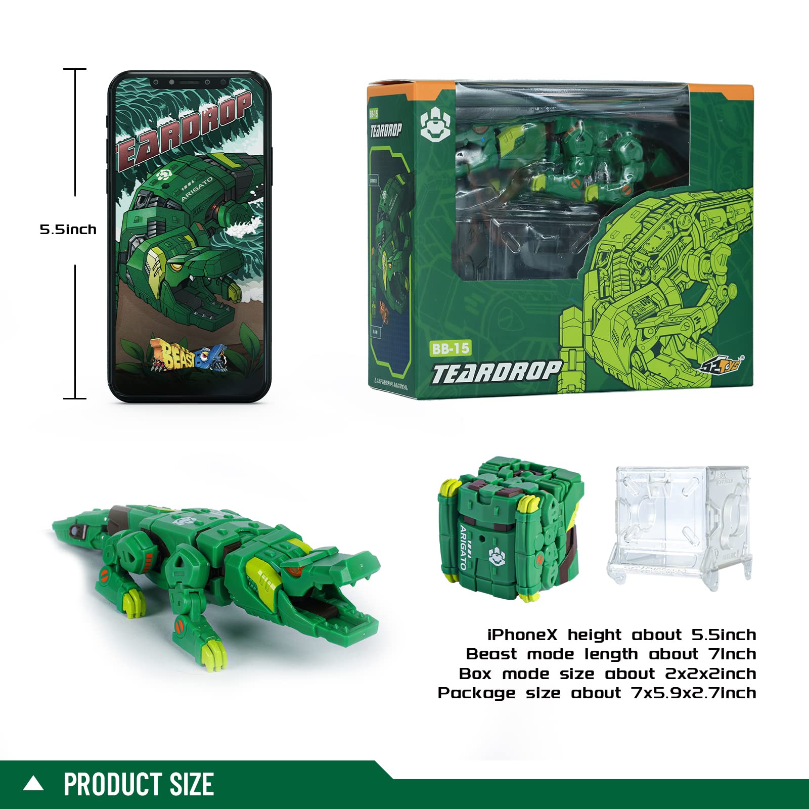52TOYS Beastbox BB-56 Bullet Deformation, giocattolo per bambini a partire dai 15 anni in su, preziosa statuetta d'azione, regalo colorato per compleanno, festa, festa di vino