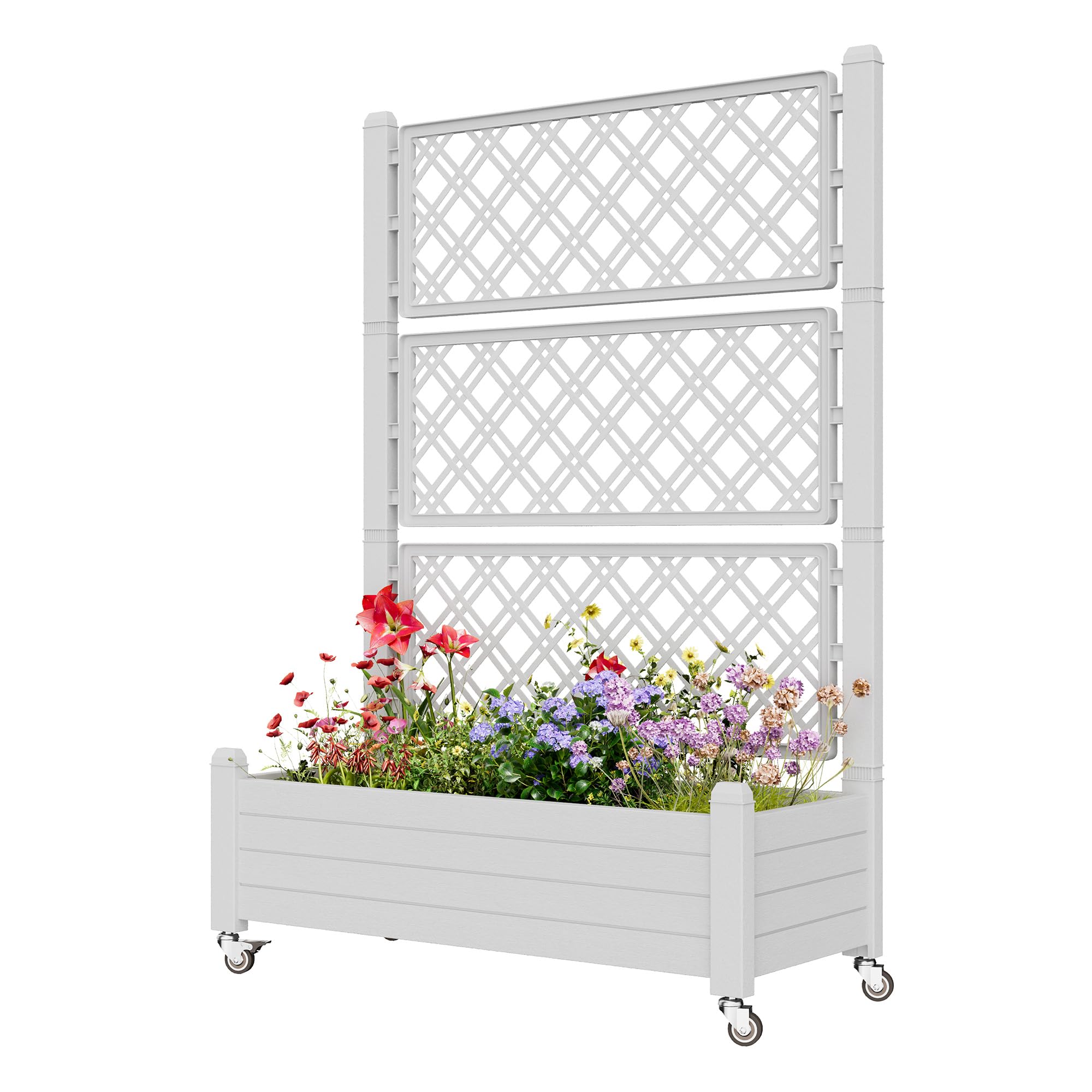 Elevated Garden Bed with Wheels - Easy Gardening! -12