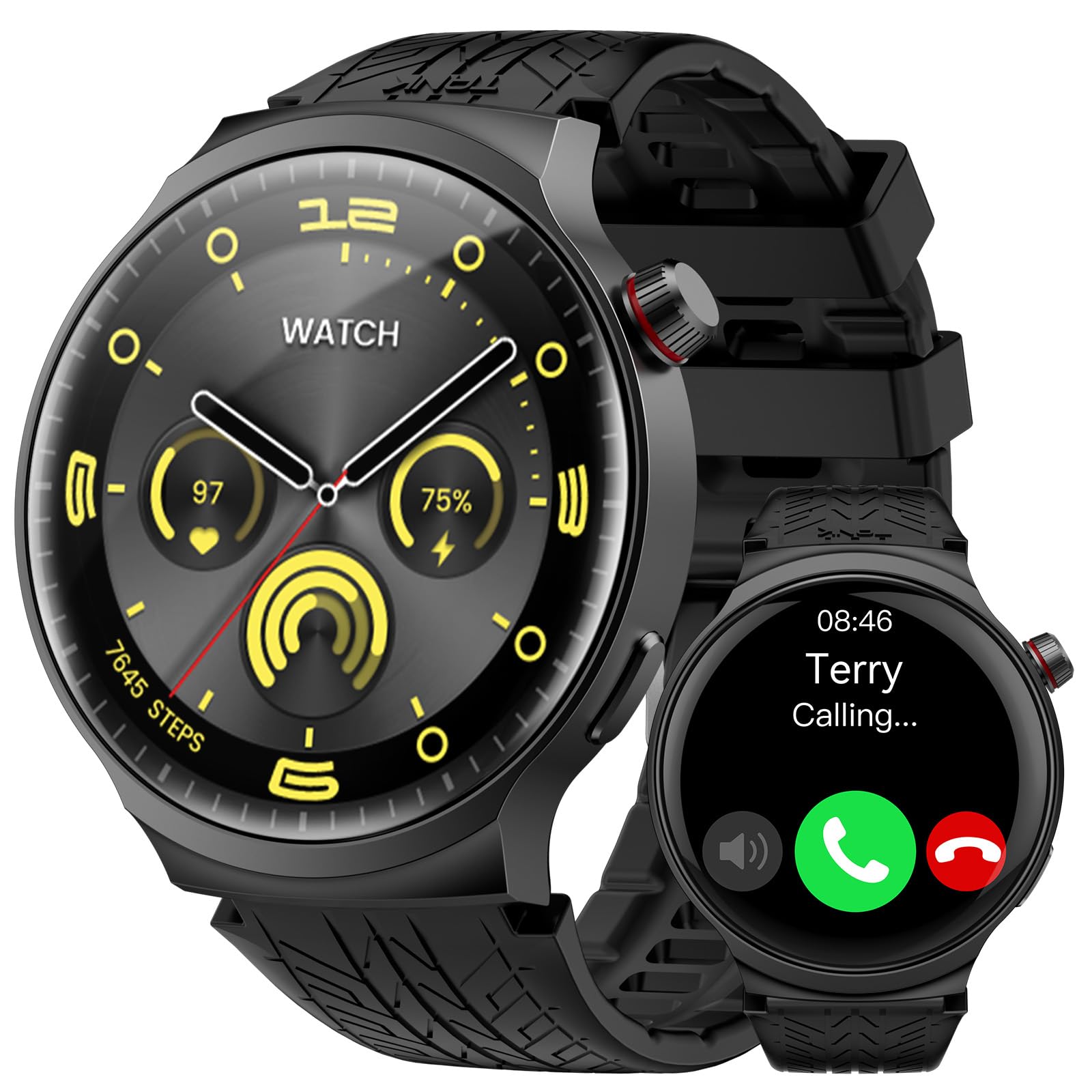Smart Watch for Men, 1.85" Large Display, 35-Day Daily Use Battery | 100+ Sports Modes, 5…