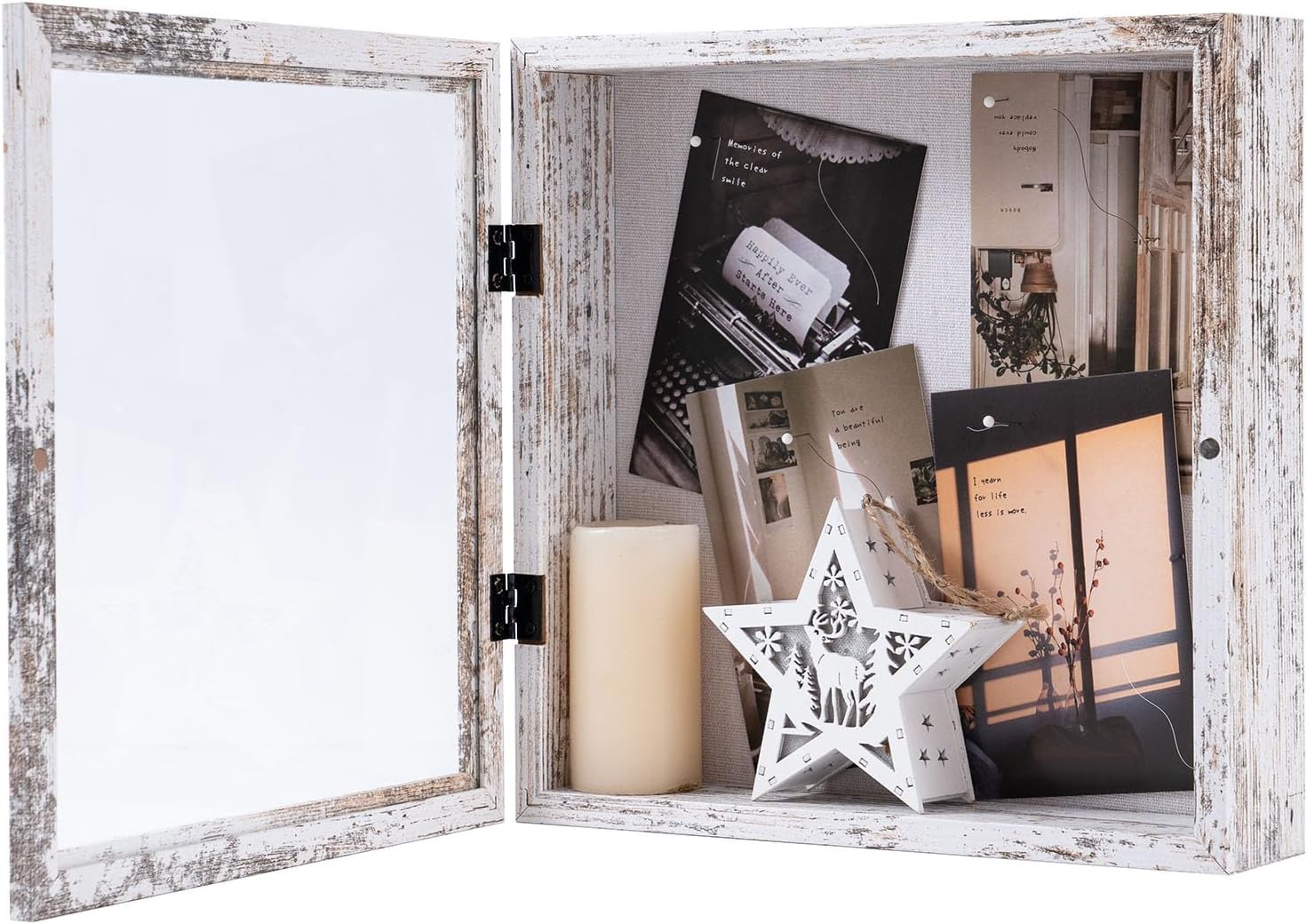 Muzilife Wooden 3D Picture Frame for Filling with Opening 28 x 28 cm