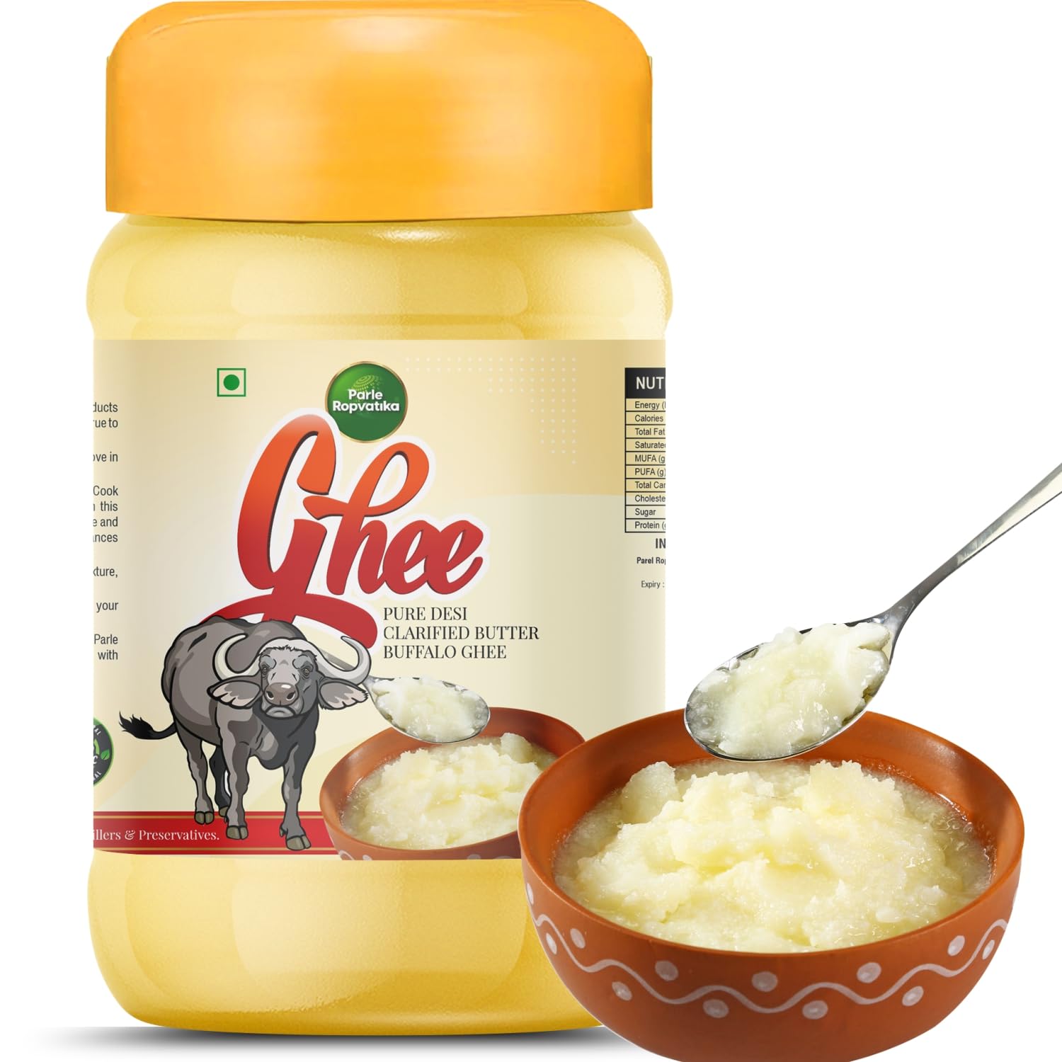 Parle Ropvatika Pure Desi Buffalo Ghee 200ml Clarified Butter Desi