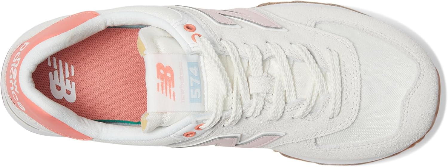 New Balance Women's 574 V2 Spring Sneaker, Reflection/Rose Sugar, 12 M - Image 2